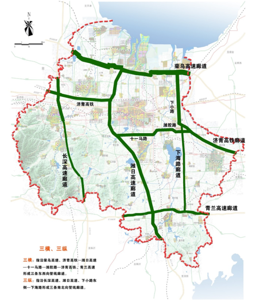 潍坊快速路规划图图片